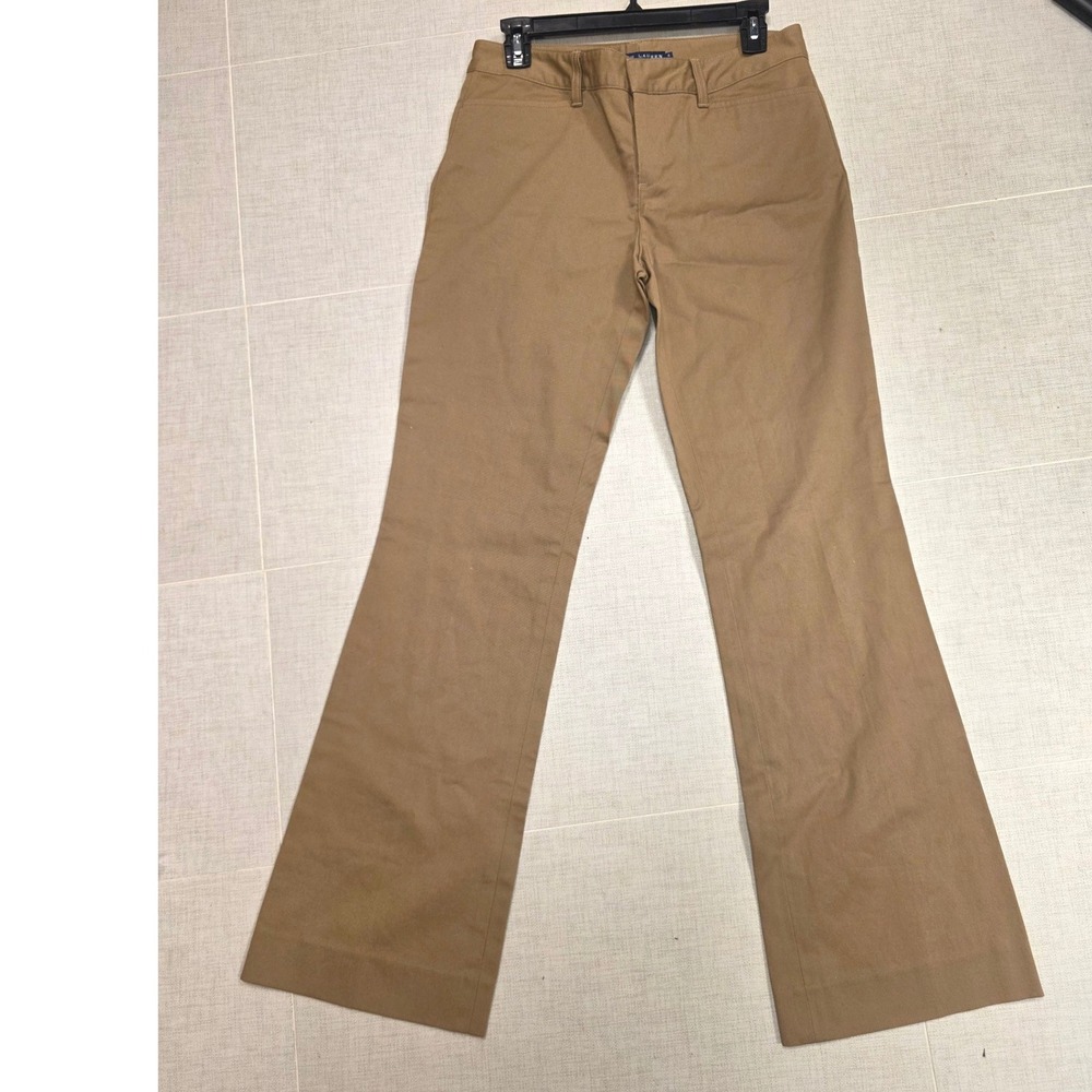 NWT Ralph Lauren Womens Umber Brown Stretch Cotton Bootcut Pants Size 6 NEW